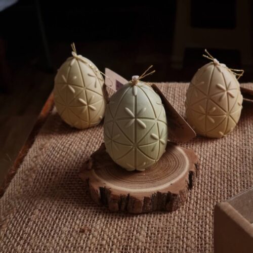 Свічка ручної роботи SVICHOCHKA «Писанка/яйце»