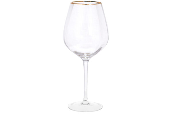 Келих для вина із золотим кантом Monica 570 мл