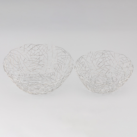 Фруктівниця "Срібне мереживо" 27,5*10,5 см набір 2 шт