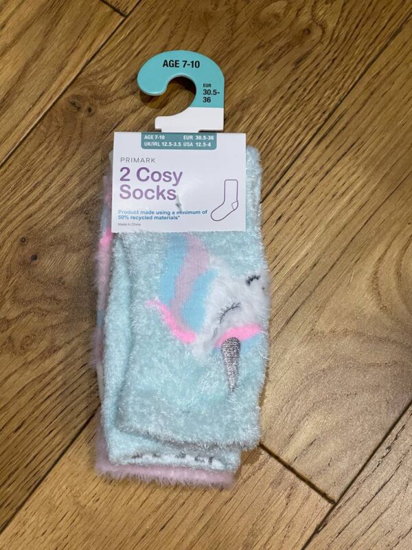 Шкарпетки домашні дитячі м'які Cosy "Єдиноріг" Primarkт (1 пара)