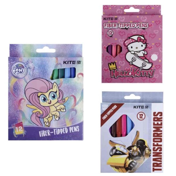 Фломастери Kite "Поні"/ "Hello Kitty" 12 шт