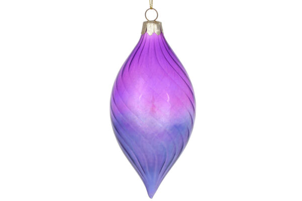 Ялинкова Куля "Лавандове омбре" 12,5 см (скло)