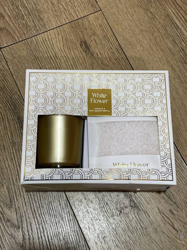 Набір подарунковий "White flower" Свічка та віск арома Primark