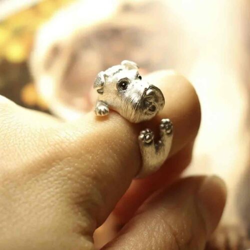 Каблучка унісекс "Песик" срібна (8476)