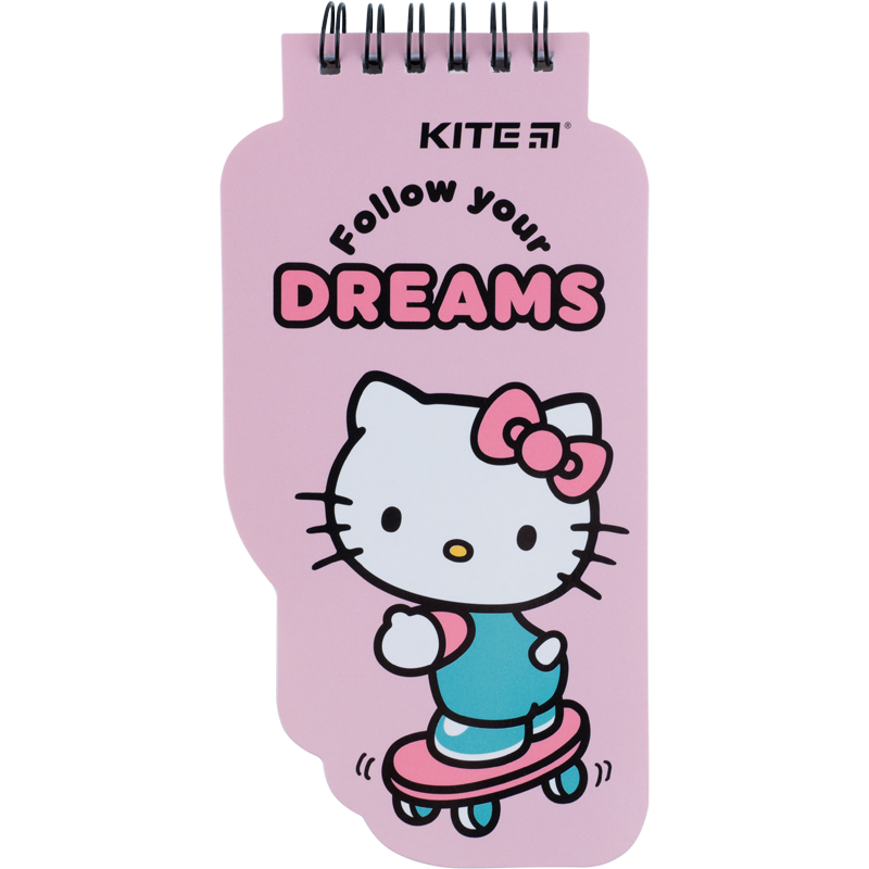 Блокнот А5+ Kite "Hello Kitty" фігурний на спіралі 50 арк