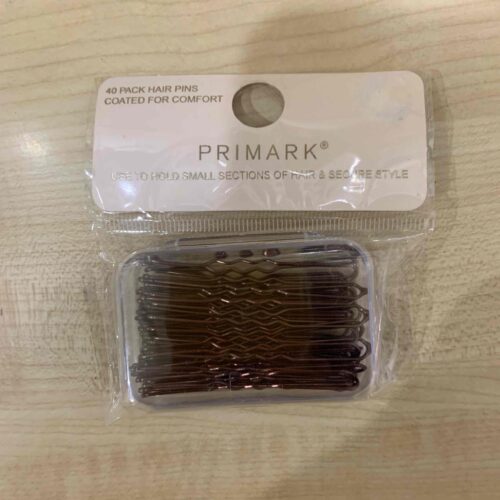 Шпилька для волосся/ Гранадлі коричневі Primark 40 шт