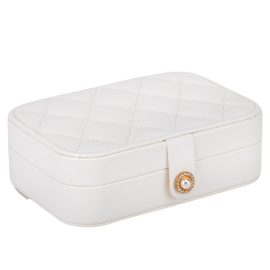 Скринька для прикрас з екошкіри "Перлина" (16*11*5 см) мікс кольорів