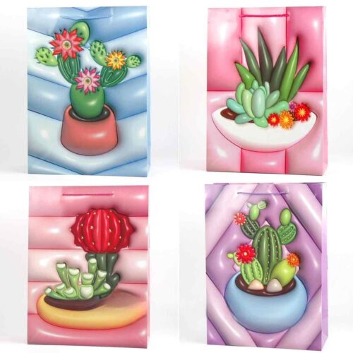 960ef9ea-3b62-4df1-826b-bcc7a67e47ae.jpg Пакет подарунковий "M" (26*32*10) "Кактус 3D”