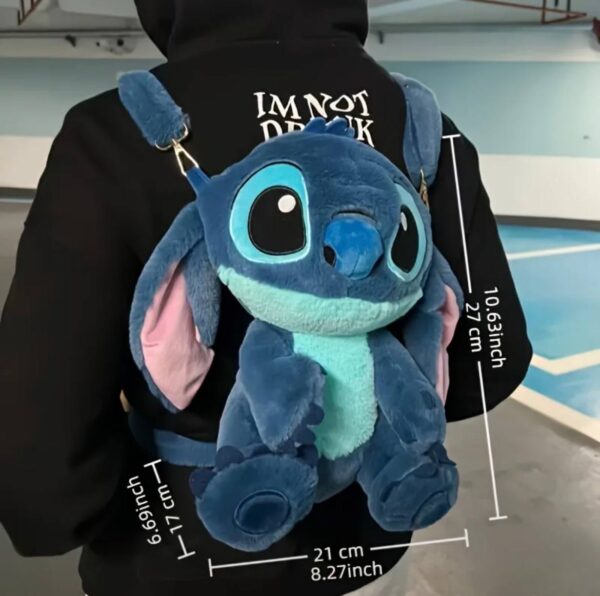 Рюкзак-іграшка плюшевий "Stitch" синій 27*21 см