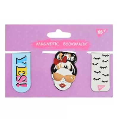 96faf769-cb70-412e-a58e-231c9b0e6a22.png Закладка-магніт Yes "Fashion" 3 шт, фольга