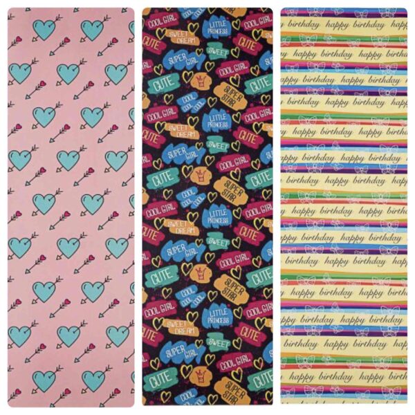 Подарунковий папір Аркуш з принтом мікс 70*100 см (1 шт)