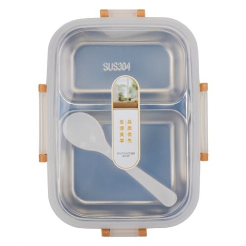 97f6afce-286b-4fe2-9b60-d5e06b64001e.jpg Ланч-бокс однорівневий на 2 відсіки з ложкою 22 см