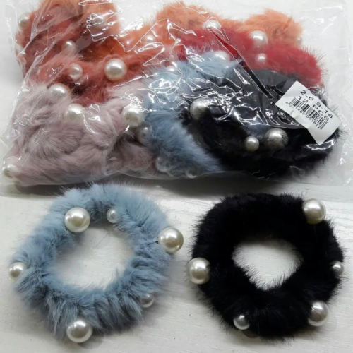 Гумка для волосся "Пухнаста-Перлини" 1 шт