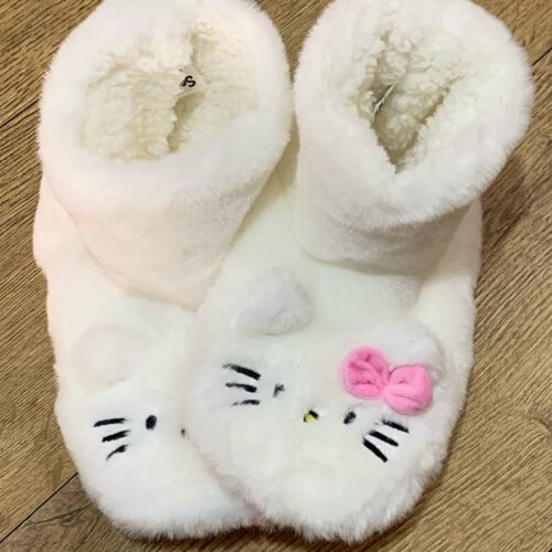 Тапочки-чобітки жіночі "Hello Kitty" Primark плюшеві не ковзкі
