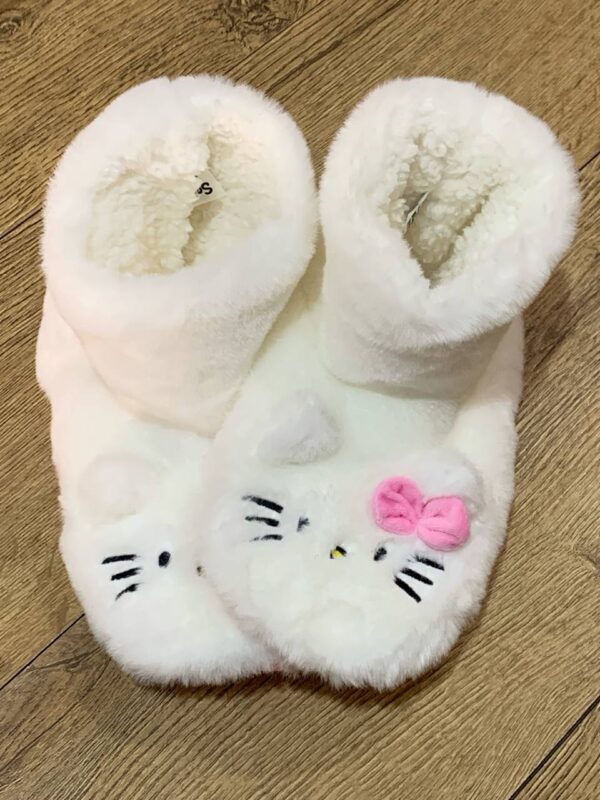 Тапочки-чобітки жіночі "Hello Kitty" Primark плюшеві не ковзкі