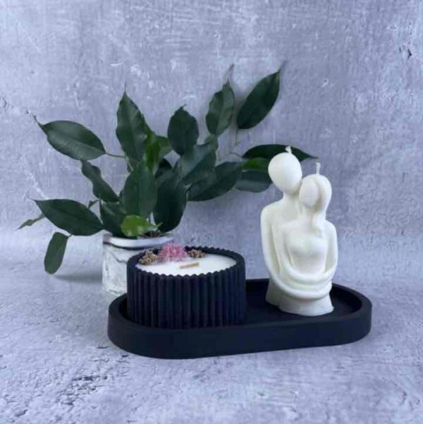 Набір свічок романтичний 5C "Пара" на підставці