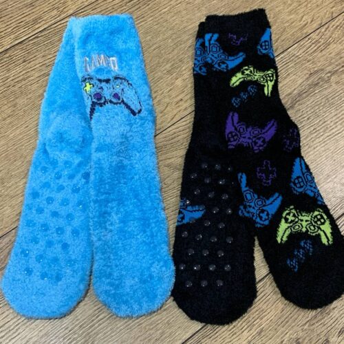 9a430416-5198-4c39-b3f0-eec6a062004b.jpg Шкарпетки домашні дитячі пухнасті Cosy "Play Station/Джосйстик" Primark