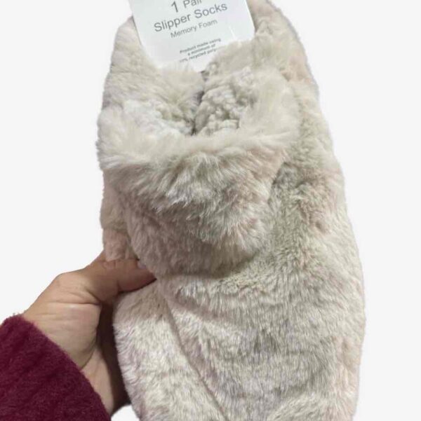 Тапочки-чобітки жіночі Primark плюшеві анти-ковзання беж