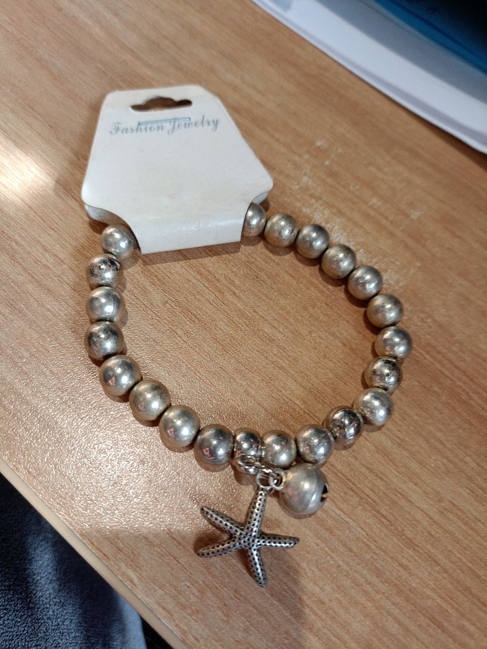 Прикраса на ногу "Морська зірка" кульки срібний (3166)