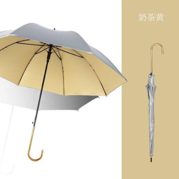 Парасоля-трость півавтомат "Металік/тон всередині" 8 спиць D 104 см