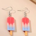 Сережки в стилі DIY "Морозиво на паличці" мікс