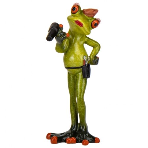 9f024351-d272-439d-b403-9f8595ff57d6.jpg Статуетка "Жабка - Перукар" 17 см