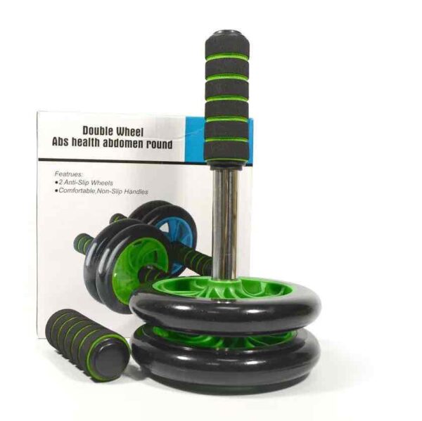 Тренажер-колесо для пресу Double Wheel ABS Health Abdomen Round Подвійне LF227