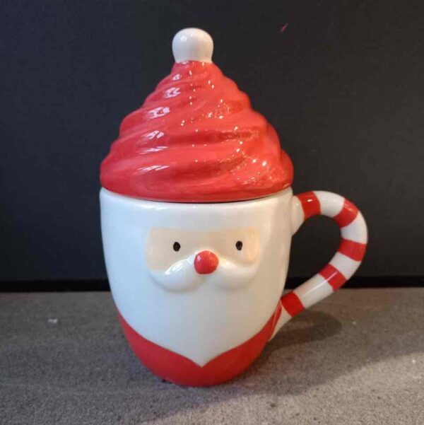 Чашка керамічна Новорічна "Санта" 10 см