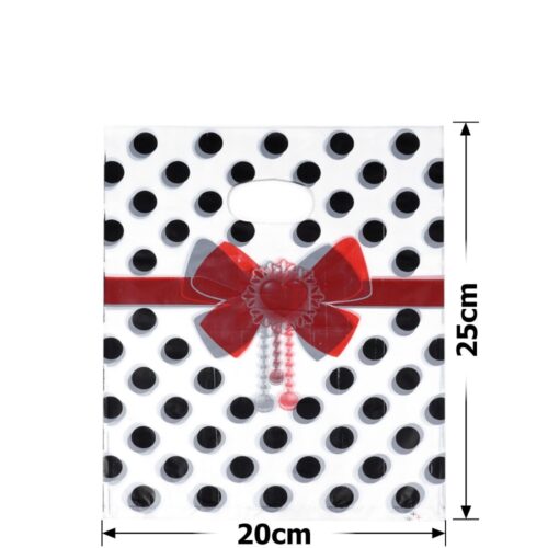 Пакет подарунковий ПВХ (20*25) "Бант" червоний