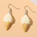 Сережки в стилі DIY "Морозиво ріжок"