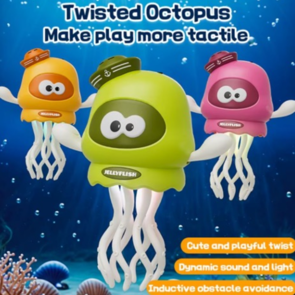 Іграшка інтерактивна "Танцюючий Кальмар/Восьминіг» (світло/музика/їздить/танцює)