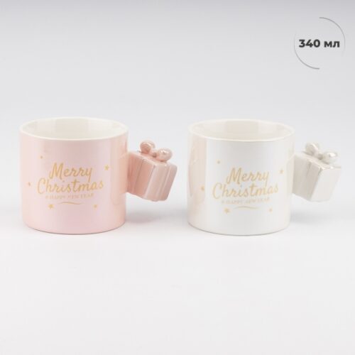 Чашка керамічна Новорічна "Милий подарунок" 340 мл