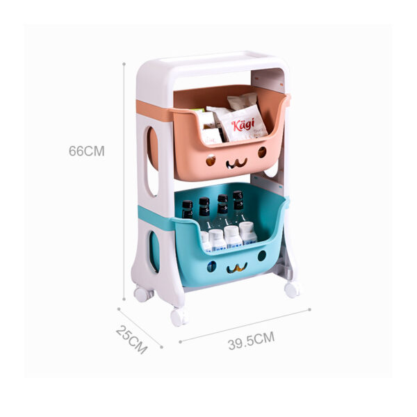 Стелаж для зберігання іграшок на 2 шуфляди