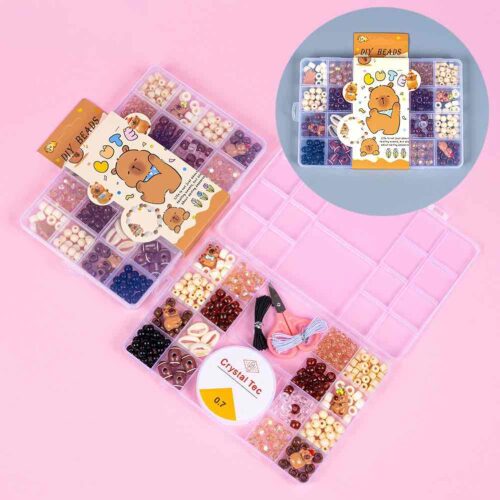 Набір для створення браслетів "Капібара" в контейнері