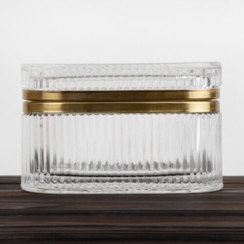 Шкатулка скляна "Золоті скарби" 13,5 см