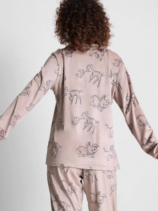 Піжама жіноча boyfriend "Disney" Primark флісова велюрова беж