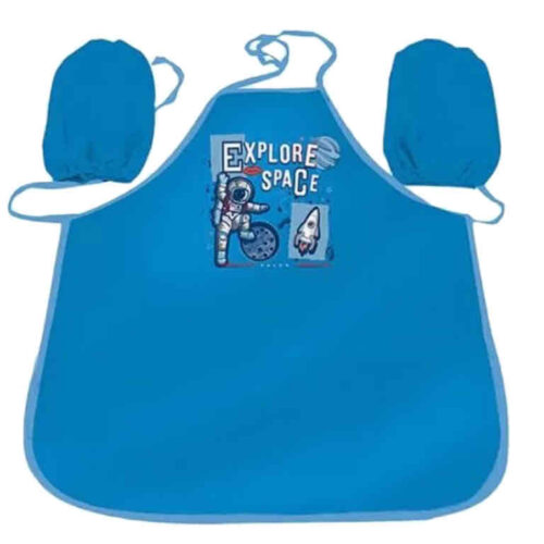 Фартух для творчості з нарукавниками "Космонавт" розмір 34,5*50 см