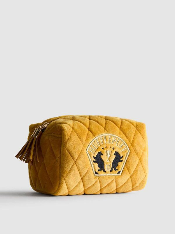 Косметичка об'ємна "Harry Potter/ Гаррі Поттер" Primark велюрова стьобана жовта