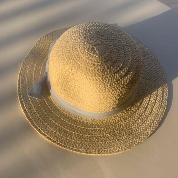 Капелюх дитячий (для дівчинки) солом"яний з блакитною стрічкою Primark