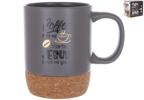 Чашка керамічна на пробковій основі 400мл