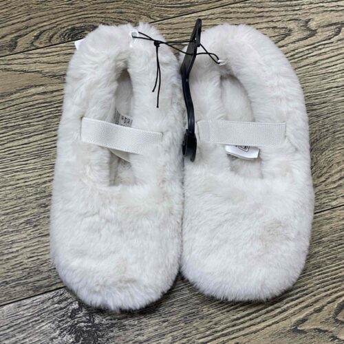 Тапочки-балетки дитячі H&M пухнасті білі