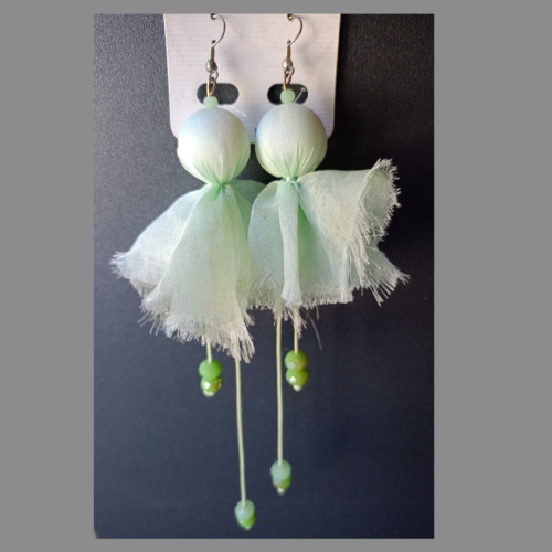 Сережки Fashion Jewelery "Підвіска з тканини" мікс