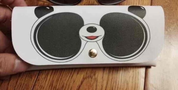 Футляр для окулярів дитячий "Панда» на кнопку