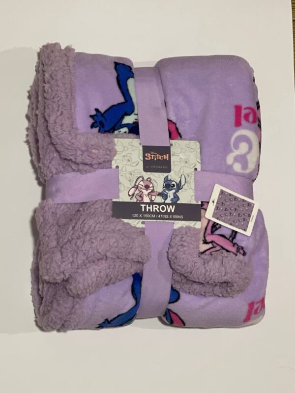 Плед "Стітч/Stitch" Primark пухнастий фліс (120*150)