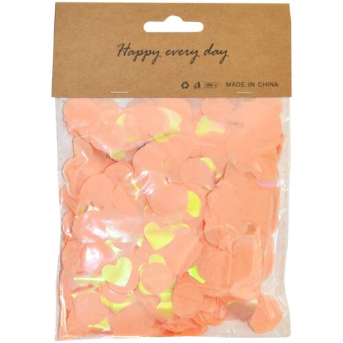 Наповнювач конфеті паперове персиковий
