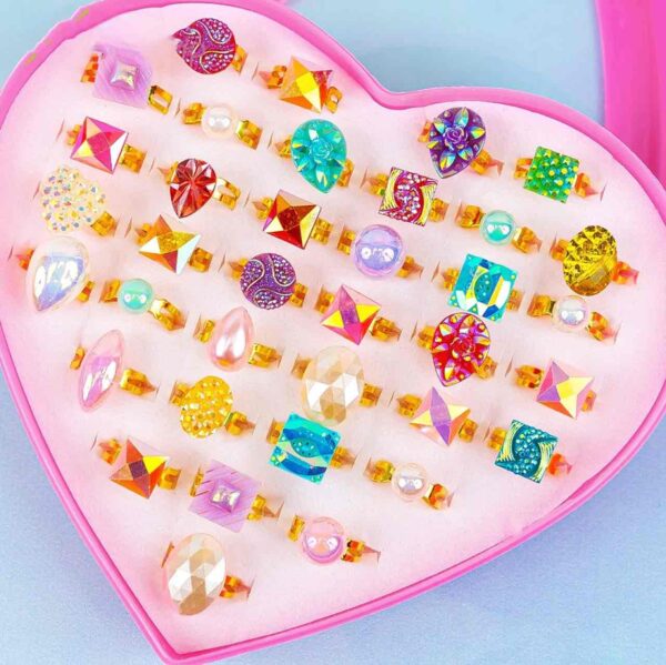 Каблучка дитяча металева мікс дизайнів 1 шт