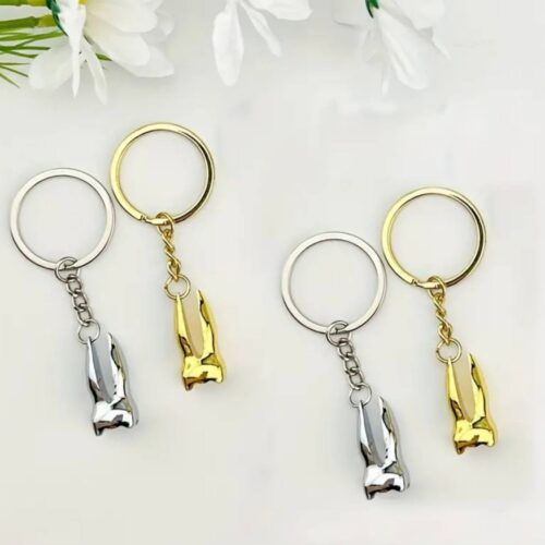 Брелок металевий "Playboy" золотий/срібний