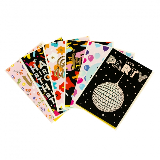 Листівка святкова "Birthday party" (15*10) з конвертом