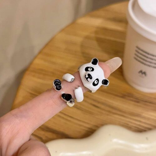 Каблучка потрійна "Панда" (10546)