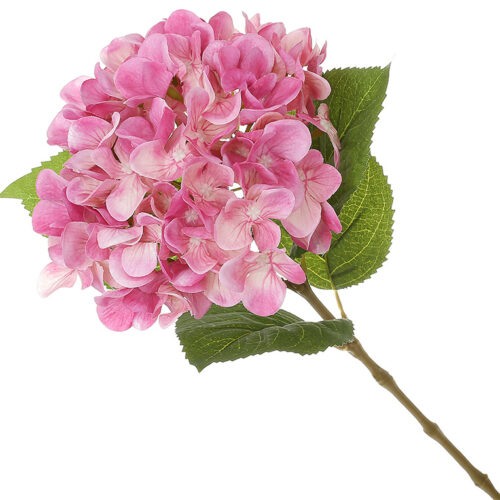 Штучна гілка "Гортензія" 60 см рожева